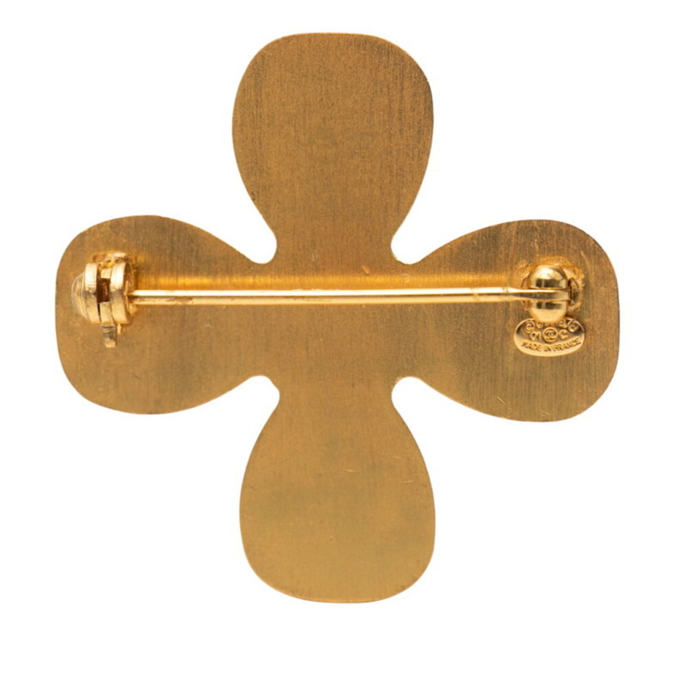 CHANEL Authentic Gold Logo Brooch - Picture 3 of 3